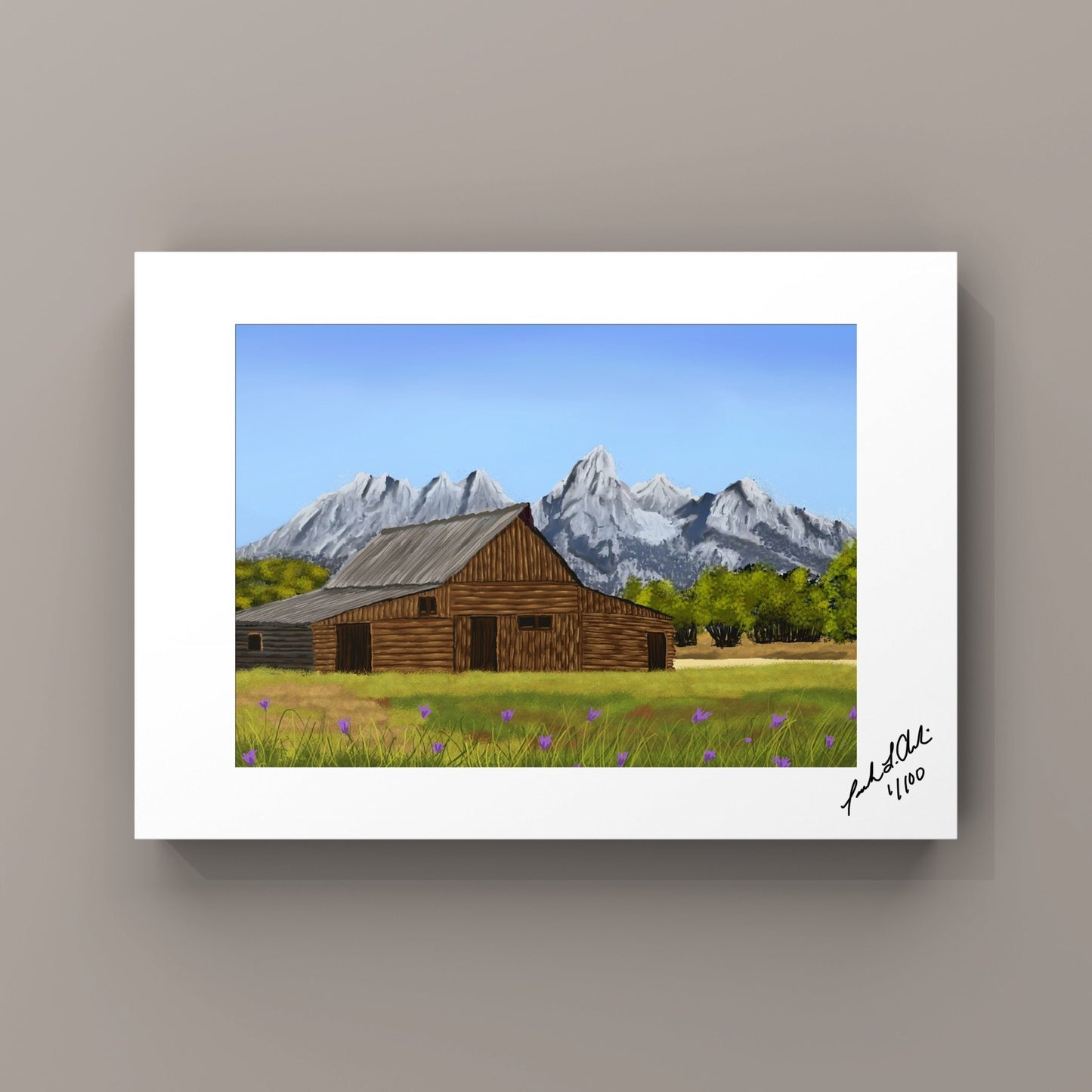 “Grand Teton Splendor” - Digital Art - Photo Print
