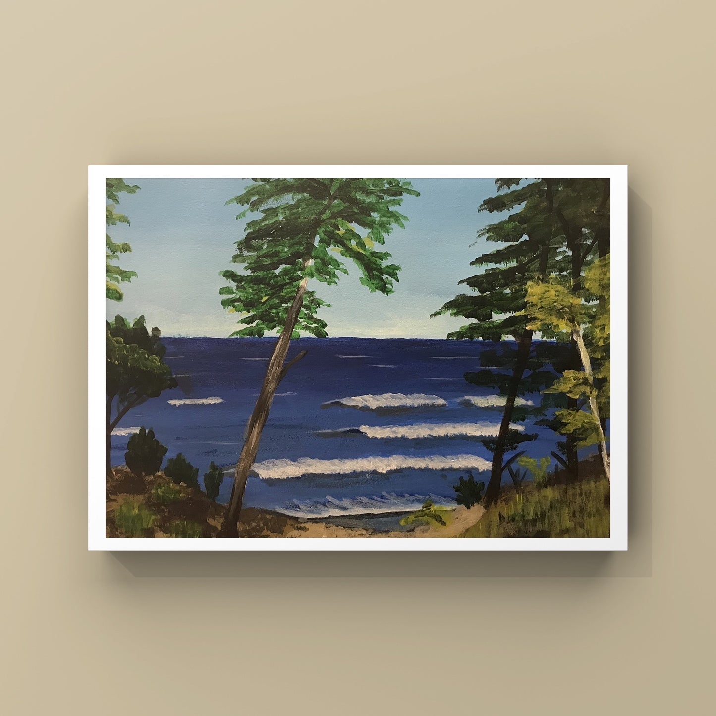 “Blue Lake”- Acrylic Painting - Original & Photo Prints