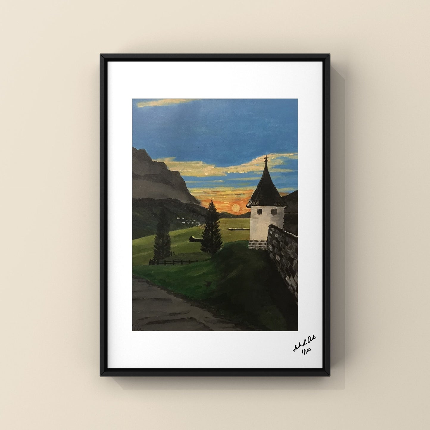 “Mountain Tower” - Acrylic Painting - Original & Photo Prints