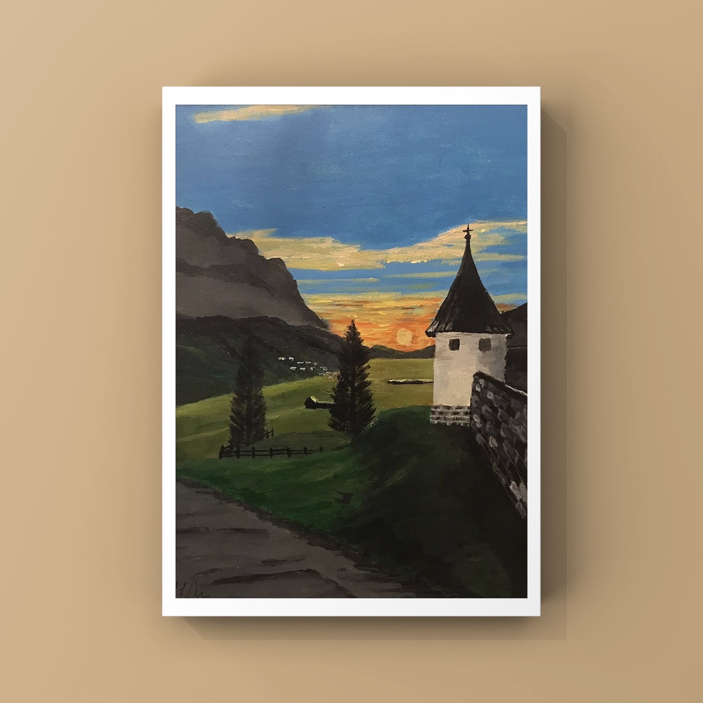 “Mountain Tower” - Acrylic Painting - Original & Photo Prints