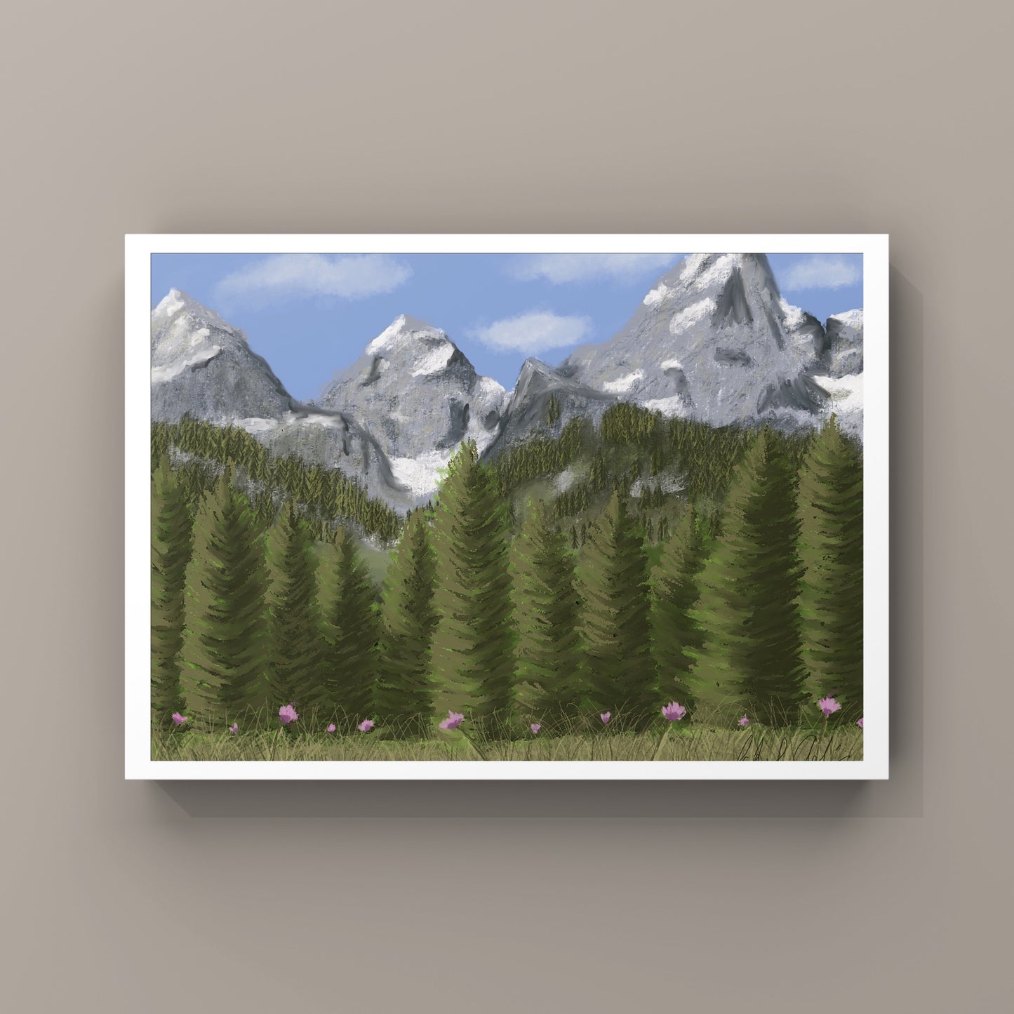“Grand Teton Majesty”- Digital Art - Photo Print