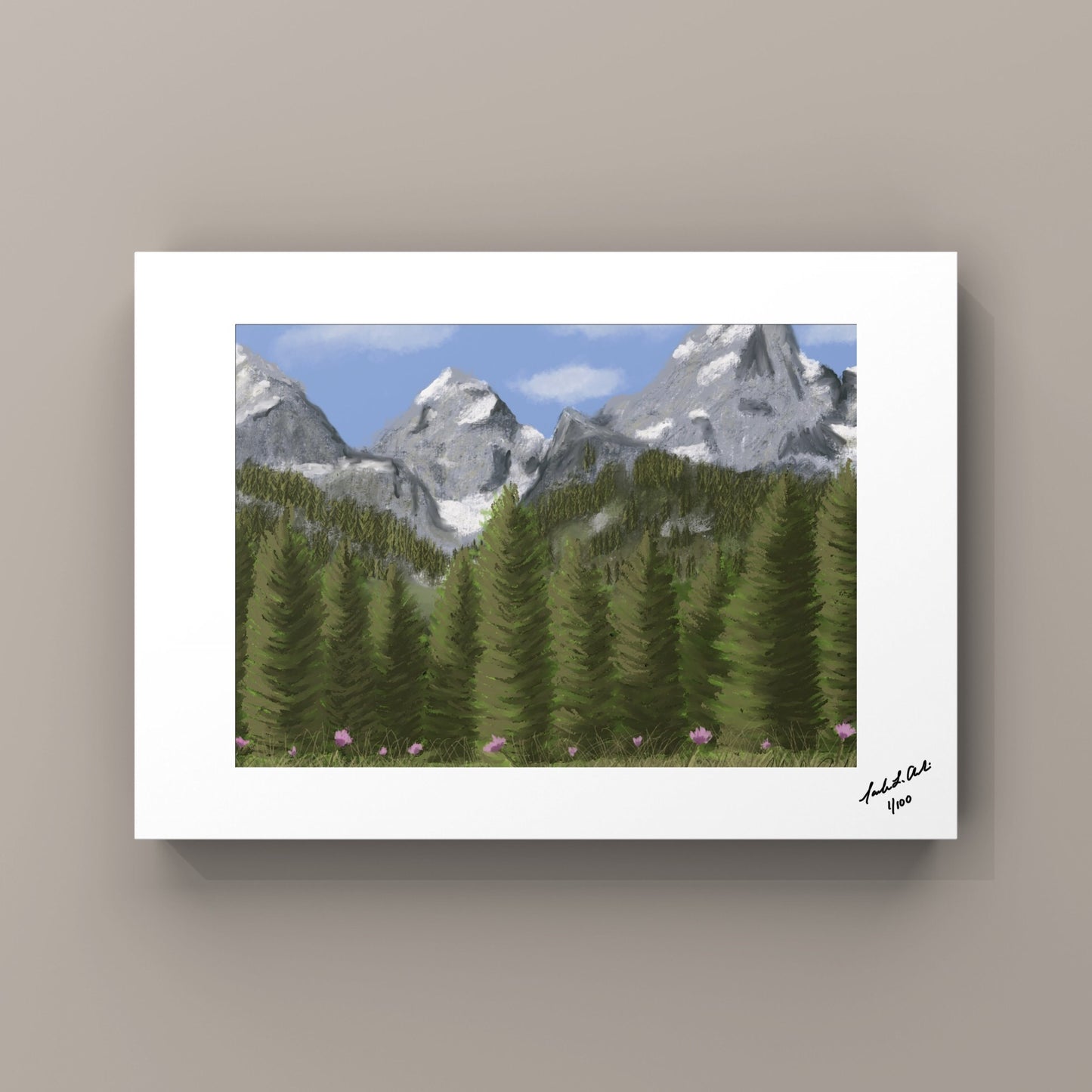 “Grand Teton Majesty”- Digital Art - Photo Print