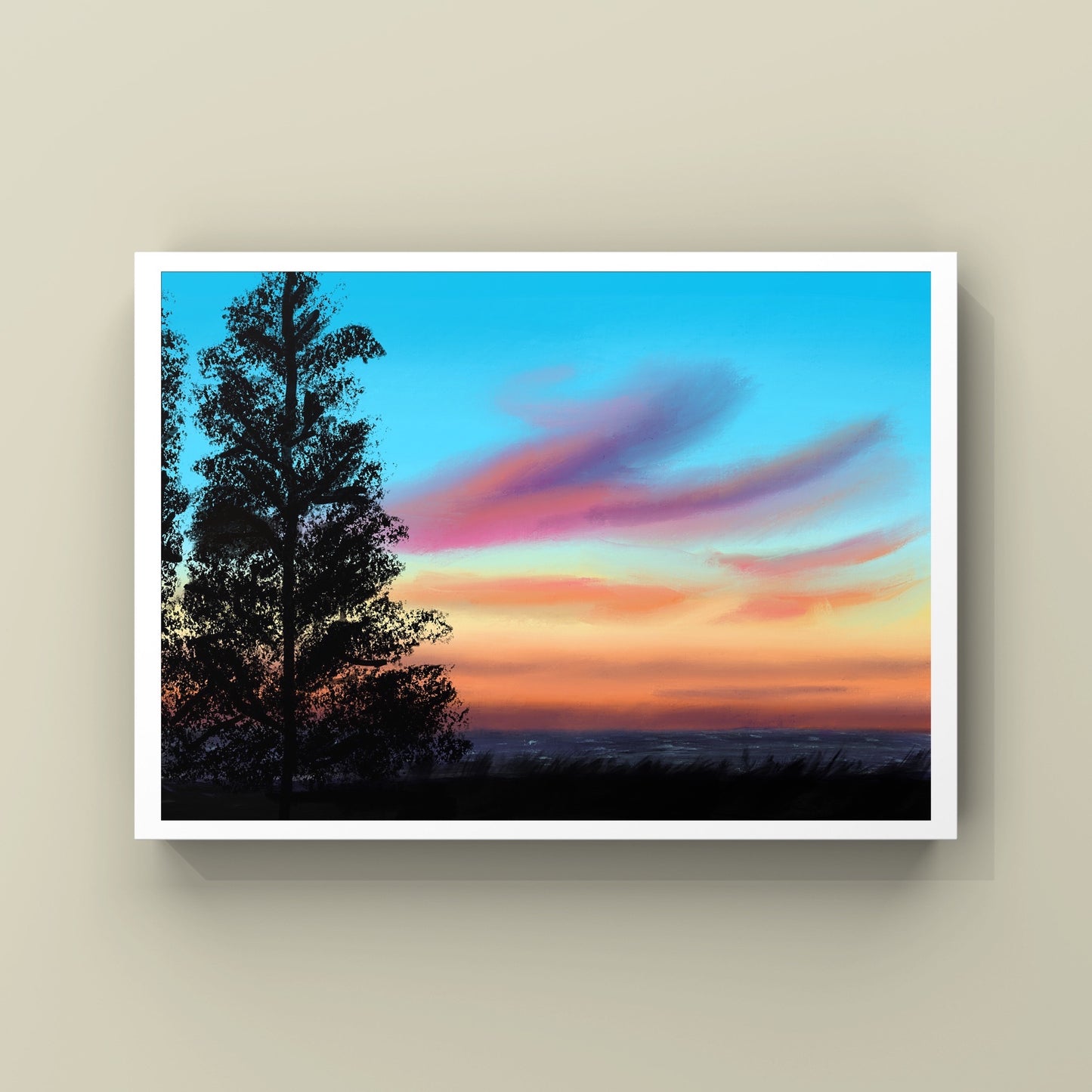 "Lake Sunrise" - Digital Art - Photo Print