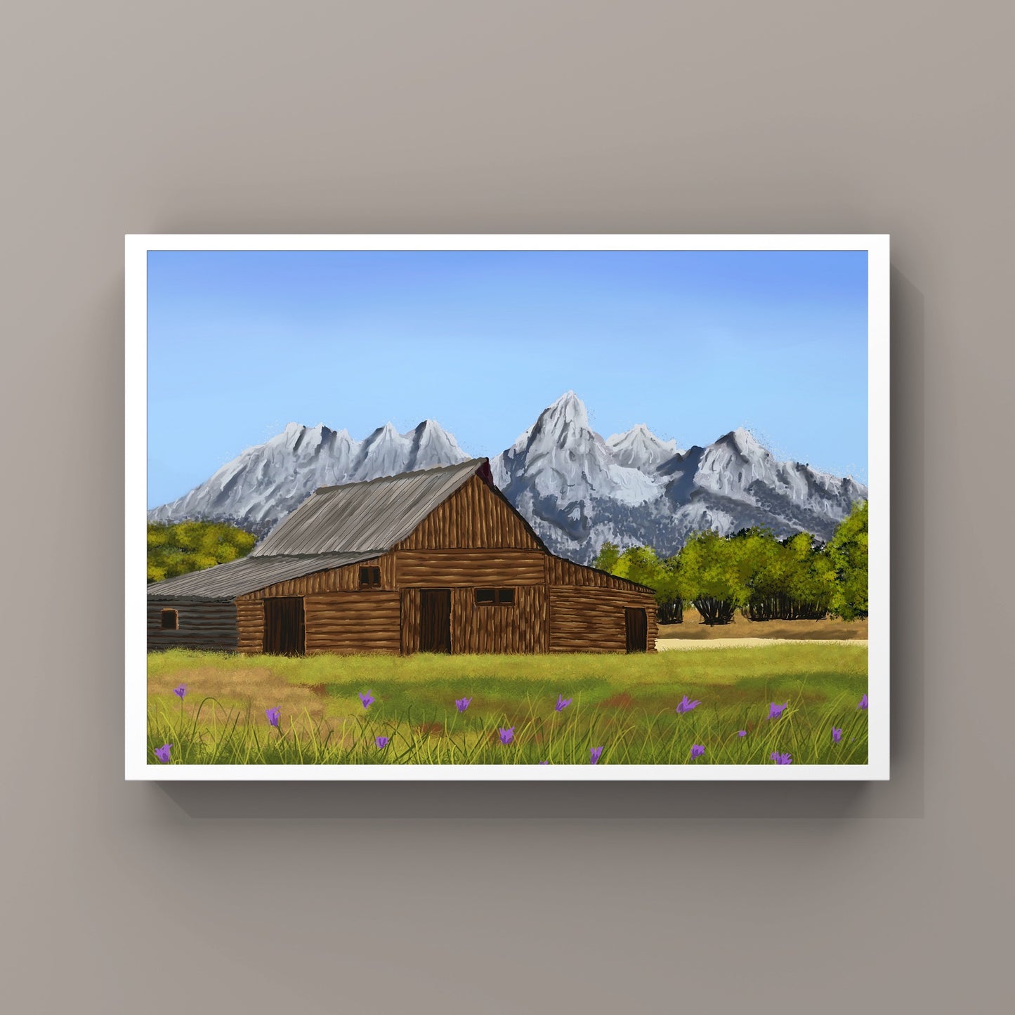 “Grand Teton Splendor” - Digital Art - Photo Print