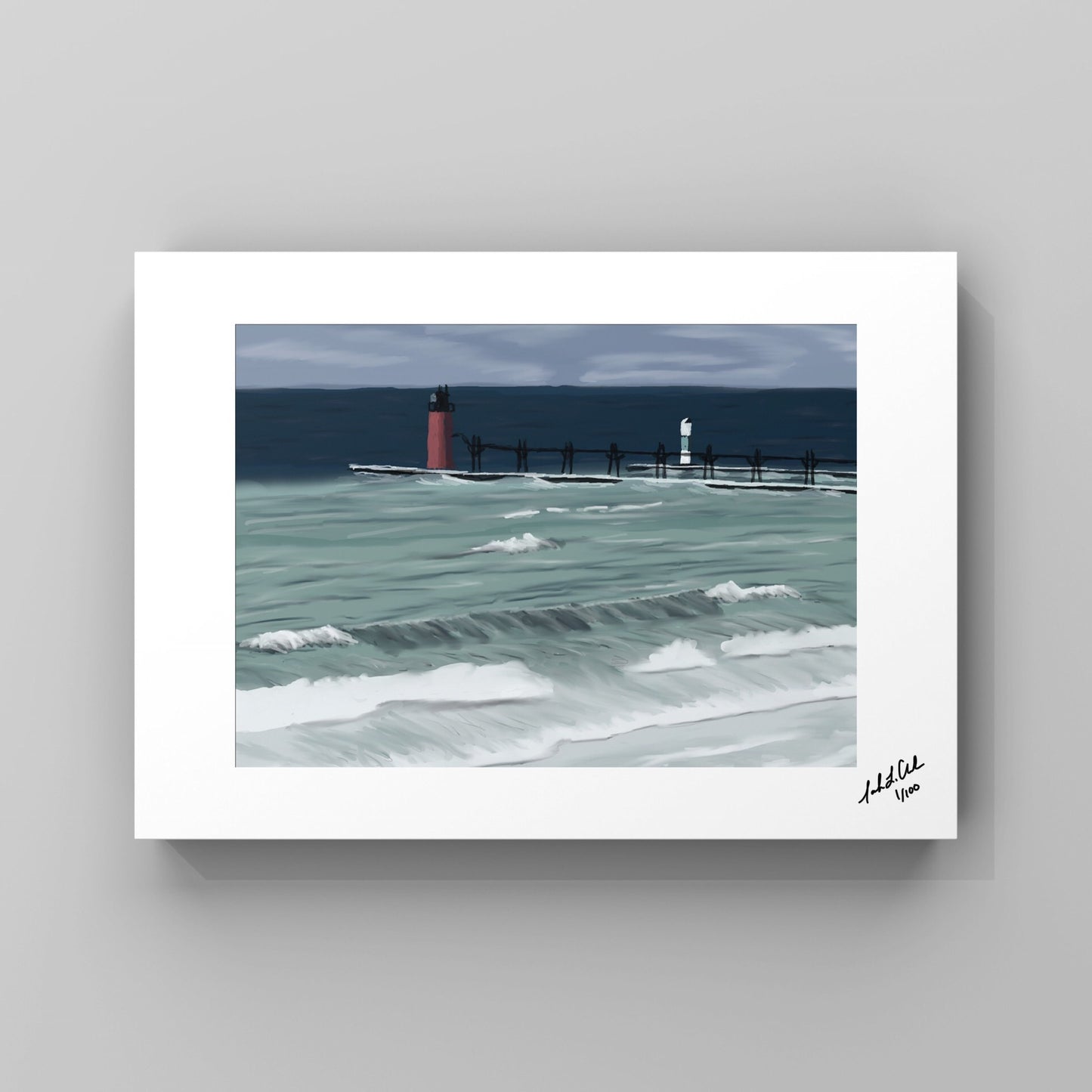 “Lake Lighthouse”- Digital Art - Photo Print
