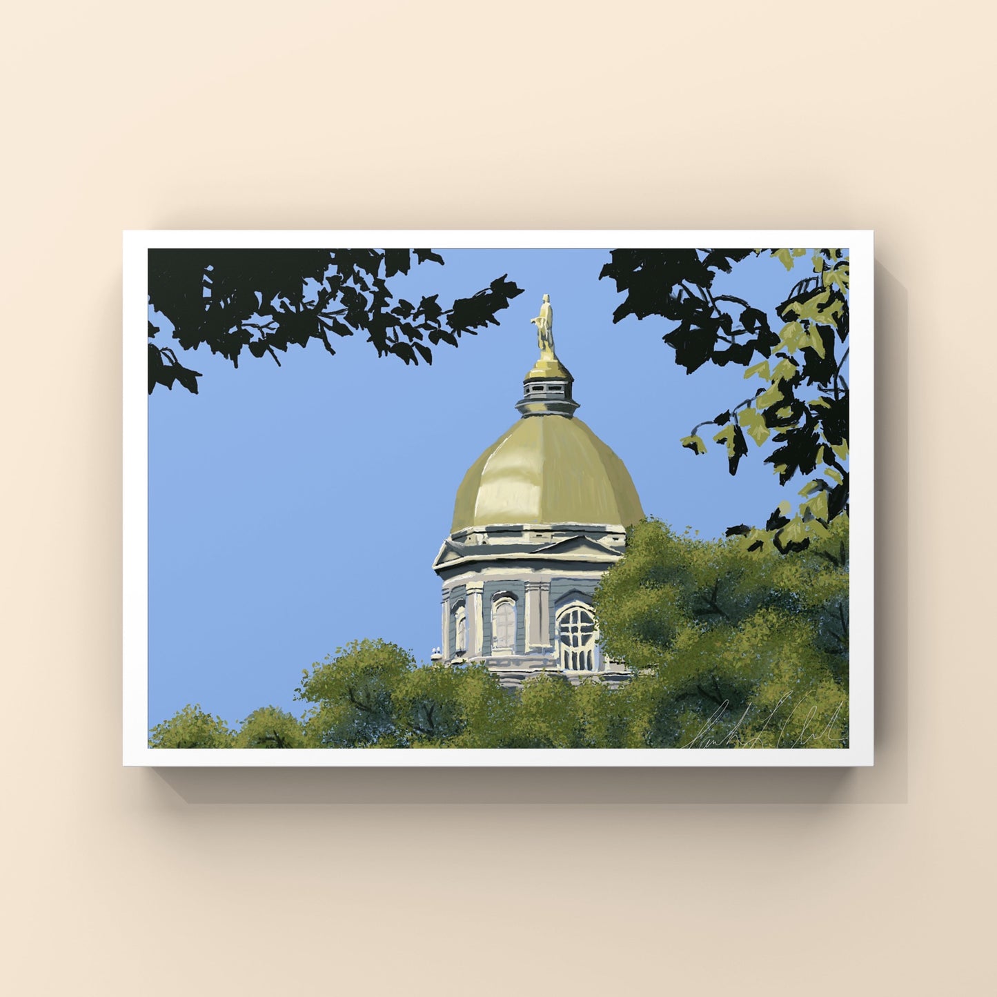 “The Golden Dome” - Digital Art - Photo Print