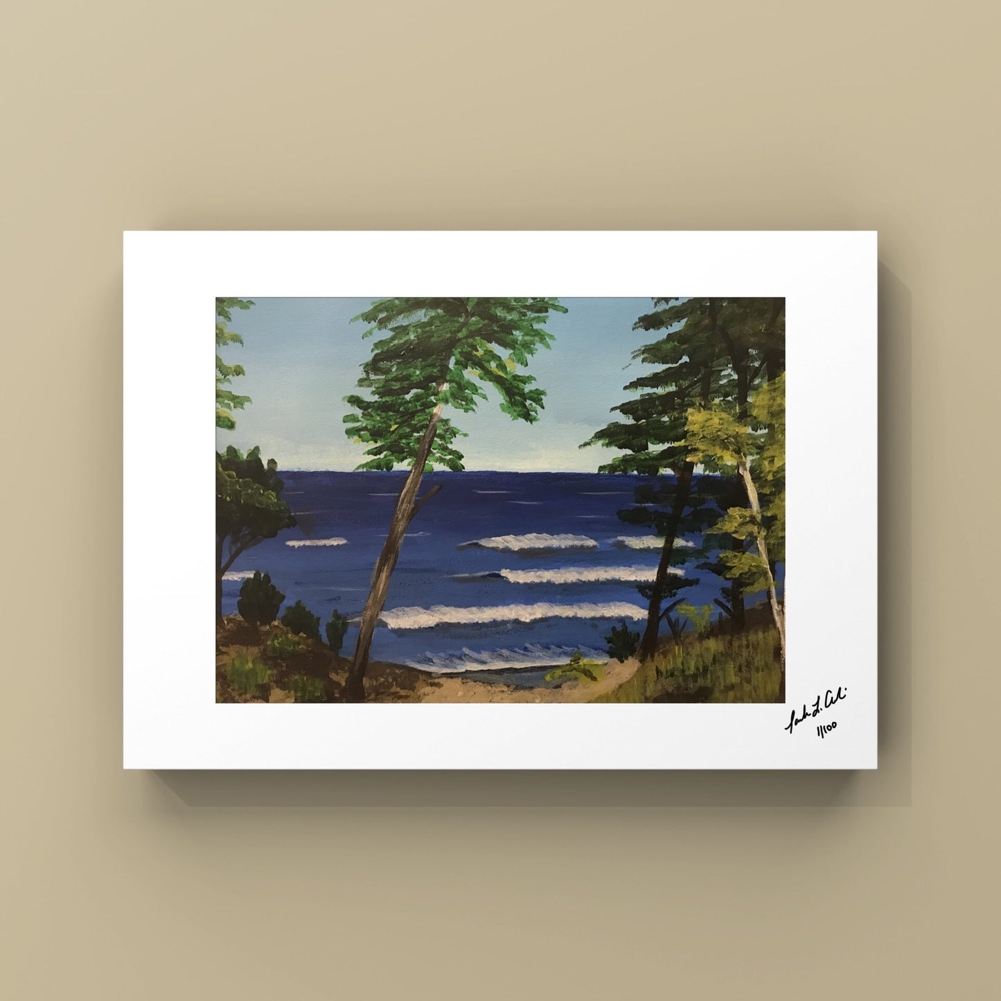 “Blue Lake”- Acrylic Painting - Original & Photo Prints