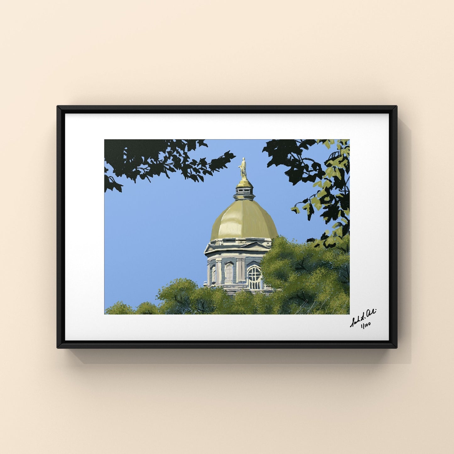 “The Golden Dome” - Digital Art - Photo Print