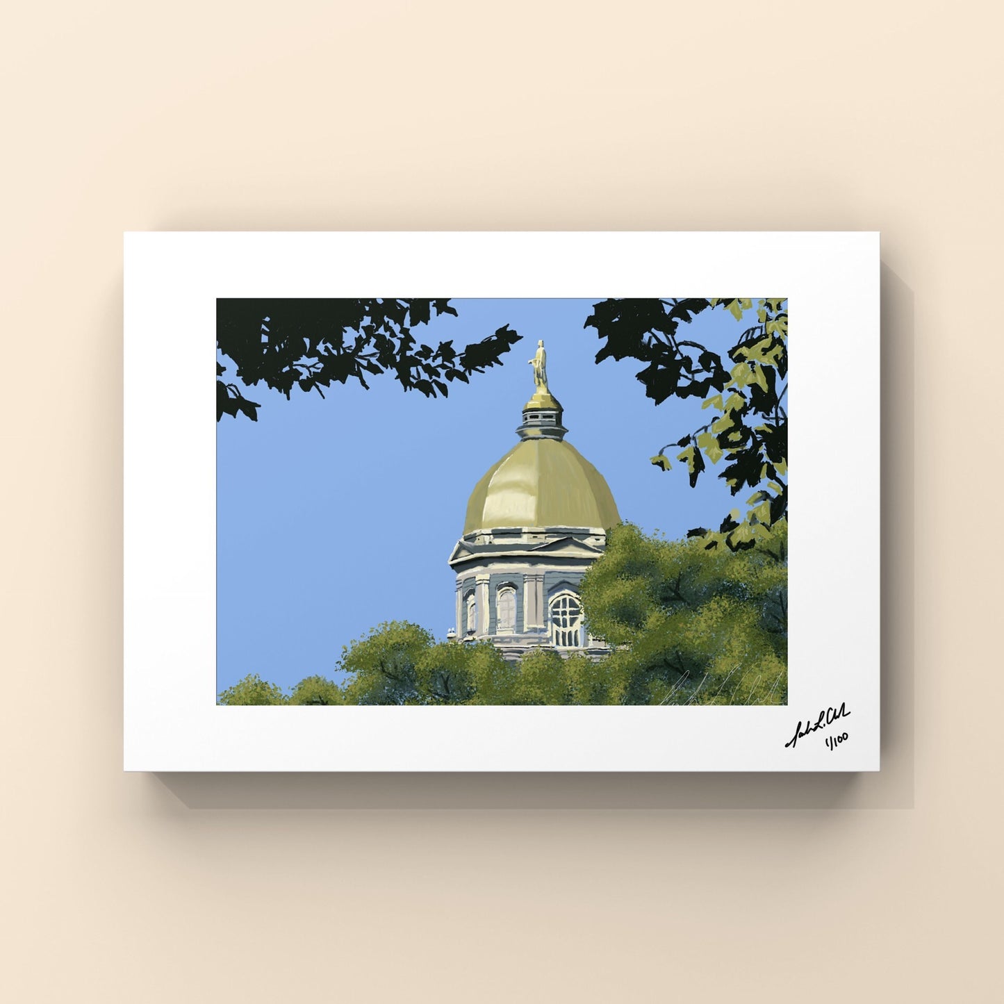 “The Golden Dome” - Digital Art - Photo Print