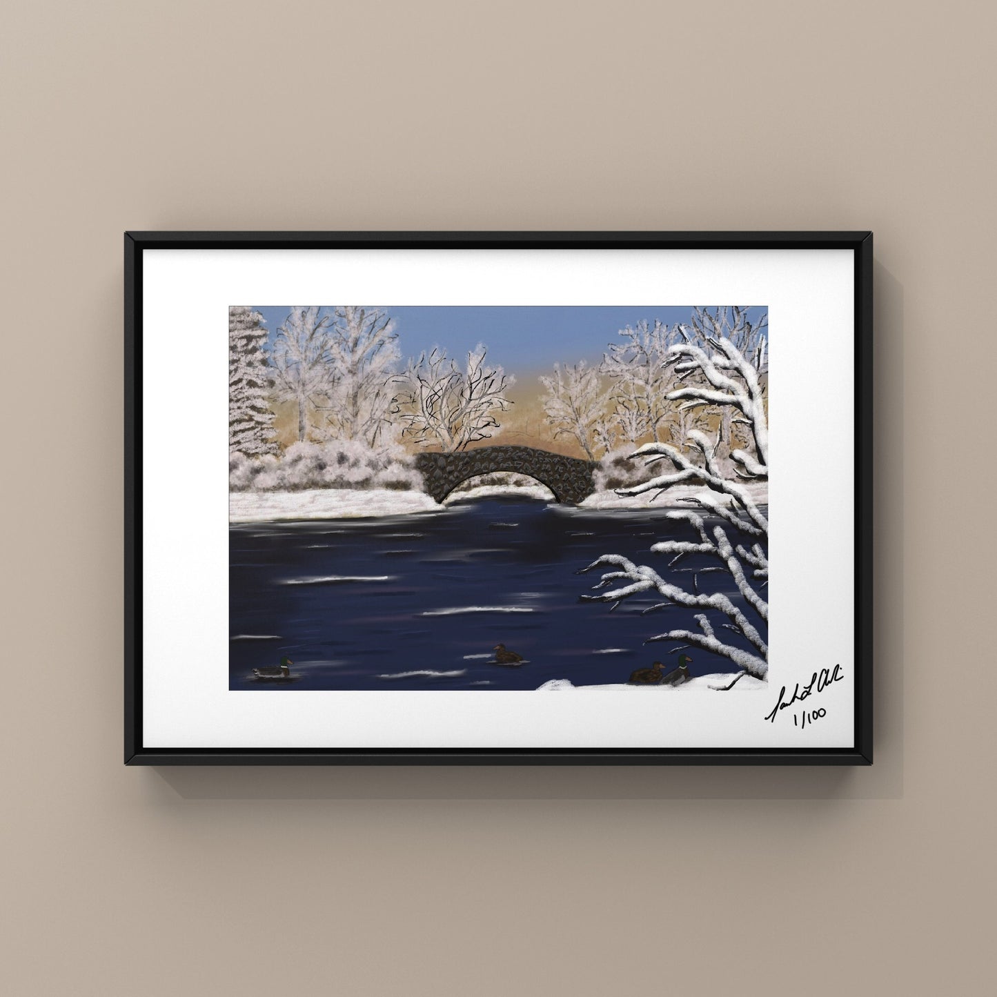 “Winter Morning” - Digital Art - Photo Print